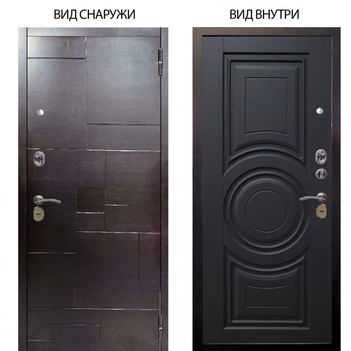 Стальная БЕРЛОГА XS / Форт Венге горизонт / Могадиш Черный софт