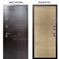 Стальная БЕРЛОГА XS / Форт Венге горизонт / Элегант Дорс светлый горизонт