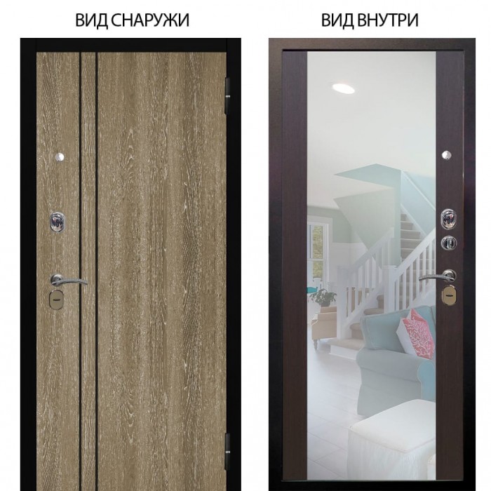 Стальная БЕРЛОГА XS / Гейджи Орех мраморный / Вояж Венге