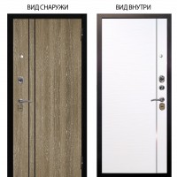 Стальная БЕРЛОГА XS / Гейджи Орех мраморный / Гауда Роял вуд белый