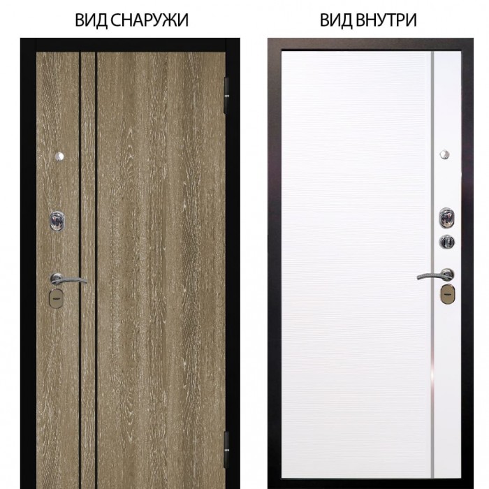 Стальная БЕРЛОГА XS / Гейджи Орех мраморный / Гауда Роял вуд белый