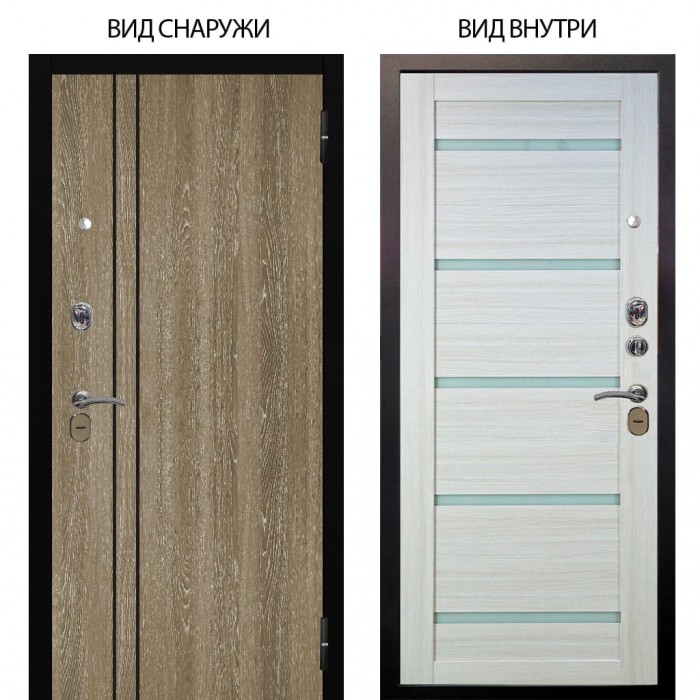 Стальная БЕРЛОГА XS / Гейджи Орех мраморный / Александра Белая лиственница