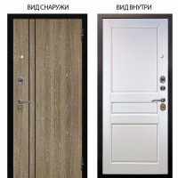 Стальная БЕРЛОГА XS / Гейджи Орех мраморный / Каролина Белая эмаль