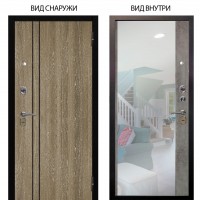 Стальная БЕРЛОГА XS / Гейджи Орех мраморный / Магнум Светлый бетон