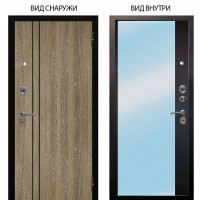 Стальная БЕРЛОГА XS / Гейджи Орех мраморный / Магнум Черный софт