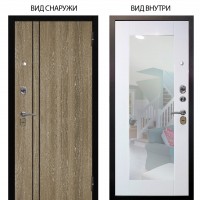 Стальная БЕРЛОГА XS / Гейджи Орех мраморный / Милли Роял вуд белый