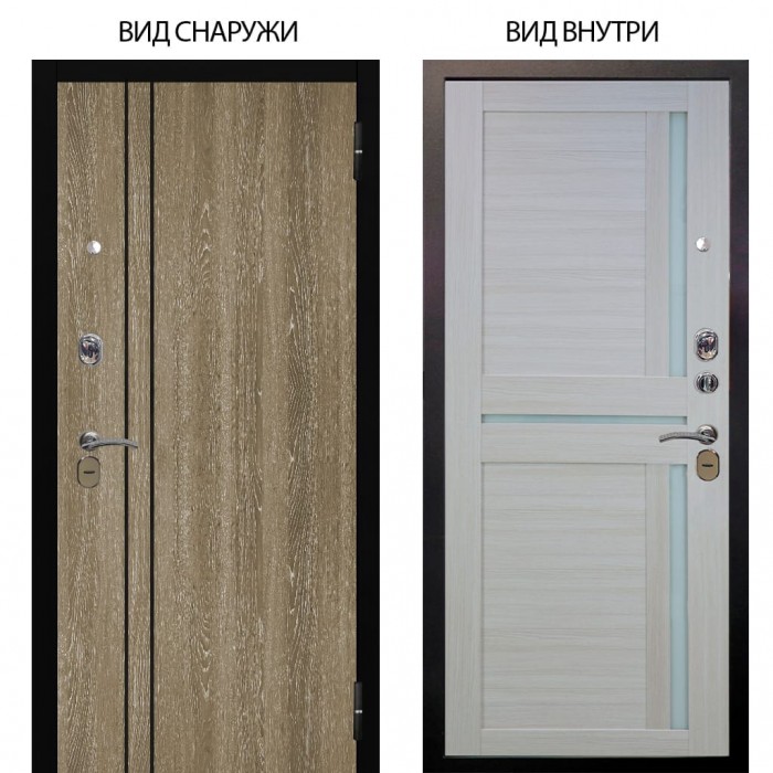 Стальная БЕРЛОГА XS / Гейджи Орех мраморный / Мирра Белая лиственница