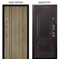 Стальная БЕРЛОГА XS / Гейджи Орех мраморный / Мишель Венге