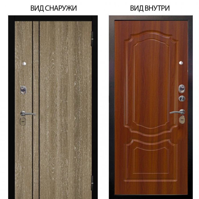 Стальная БЕРЛОГА XS / Гейджи Орех мраморный / Мишель Дуб рустикальный