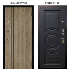 Стальная БЕРЛОГА XS / Гейджи Орех мраморный / Могадиш Черный софт