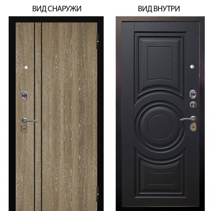 Стальная БЕРЛОГА XS / Гейджи Орех мраморный / Могадиш Черный софт