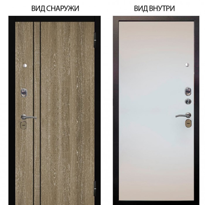 Стальная БЕРЛОГА XS / Гейджи Орех мраморный / Под покраску