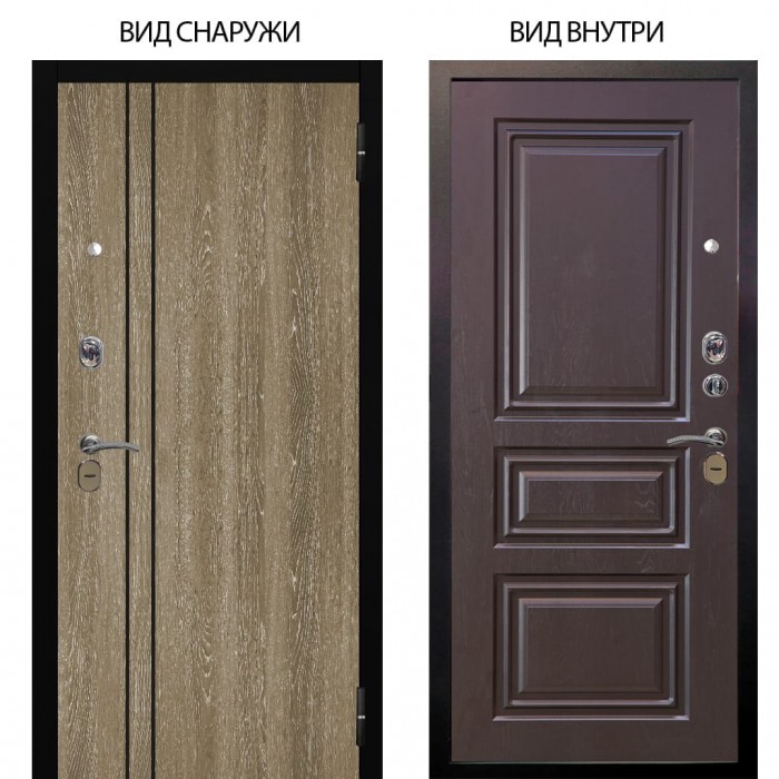 Стальная БЕРЛОГА XS / Гейджи Орех мраморный / Скиф Горький шоколад