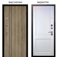 Стальная БЕРЛОГА XS / Гейджи Орех мраморный / Соренто Белая эмаль