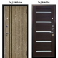 Стальная БЕРЛОГА XS / Гейджи Орех мраморный / Александра Вельвет
