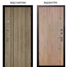 Стальная БЕРЛОГА XS / Гейджи Орех мраморный / Элегант Рустик соломенный