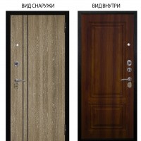 Стальная БЕРЛОГА XS / Гейджи Орех мраморный / Элион Дуб рустикальный