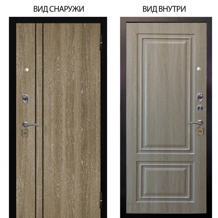 Стальная БЕРЛОГА XS / Гейджи Орех мраморный / Элион Дуб филадельфия крем