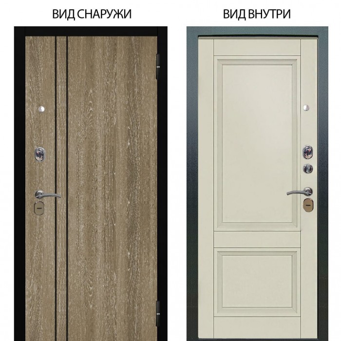 Стальная БЕРЛОГА XS / Гейджи Орех мраморный / Анастасия 2 Ваниль винил