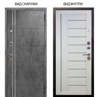 Стальная БЕРЛОГА XS / Лофт Темный бетон / Диана Белая лиственница