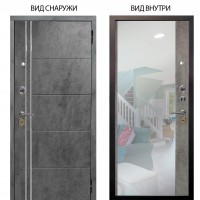 Стальная БЕРЛОГА XS / Лофт Темный бетон / Магнум Светлый бетон