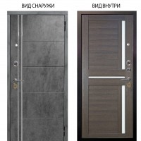 Стальная БЕРЛОГА XS / Лофт Темный бетон / Мирра Лунная ночь