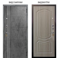 Стальная БЕРЛОГА XS / Лофт Темный бетон / Мишель Ларче светлый