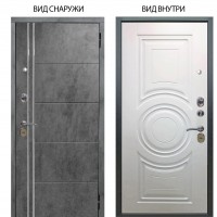 Стальная БЕРЛОГА XS / Лофт Темный бетон / Могадиш Софт милк