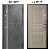 Стальная БЕРЛОГА XS / Лофт Темный бетон / Скиф Дуб филадельфия крем