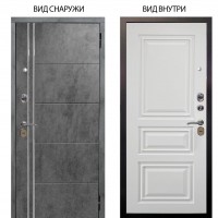 Стальная БЕРЛОГА XS / Лофт Темный бетон / Скиф Софт милк