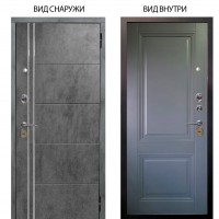 Стальная БЕРЛОГА XS / Лофт Темный бетон / Соло Антрацит