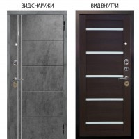 Стальная БЕРЛОГА XS / Лофт Темный бетон / Александра Вельвет