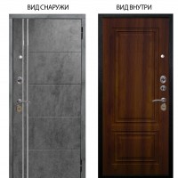 Стальная БЕРЛОГА XS / Лофт Темный бетон / Элион Дуб рустикальный