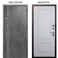 Стальная БЕРЛОГА XS / Лофт Темный бетон / Элион Софт милк