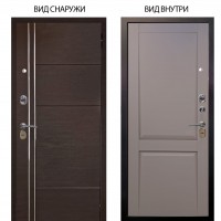 Стальная БЕРЛОГА XS / Лофт Венге горизонт / Ариана Серая эмаль