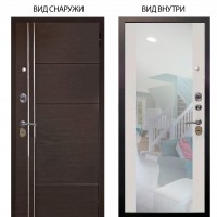 Стальная БЕРЛОГА XS / Лофт Венге горизонт / Вояж Белое дерево