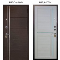 Стальная БЕРЛОГА XS / Лофт Венге горизонт / Мирра Белая лиственница