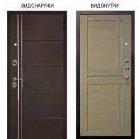 Стальная БЕРЛОГА XS / Лофт Венге горизонт / Мирра Буксус