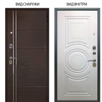 Стальная БЕРЛОГА XS / Лофт Венге горизонт / Могадиш Софт милк