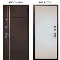 Стальная БЕРЛОГА XS / Лофт Венге горизонт / Под покраску