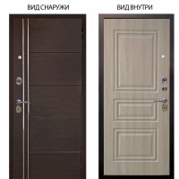 Стальная БЕРЛОГА XS / Лофт Венге горизонт / Скиф Дуб филадельфия крем