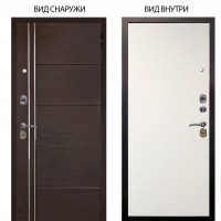 Стальная БЕРЛОГА XS / Лофт Венге горизонт / Элегант Софт милк