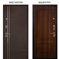 Стальная БЕРЛОГА XS / Лофт Венге горизонт / Элион Дуб рустикальный