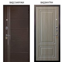 Стальная БЕРЛОГА XS / Лофт Венге горизонт / Элион Дуб филадельфия крем