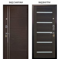 Стальная БЕРЛОГА XS / Лофт Венге горизонт / Александра Лунная ночь