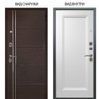 Стальная БЕРЛОГА XS / Лофт Венге горизонт / Анастасия 1 Белый снег