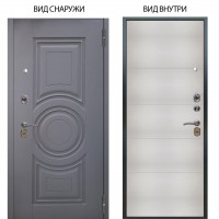 Стальная БЕРЛОГА XS / Могадиш Силк флай / Агат Вельвет белый горизонт