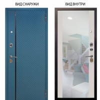 Стальная БЕРЛОГА XS / Рина Бирюза софт / Вояж Белое дерево