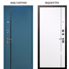 Стальная БЕРЛОГА XS / Рина Бирюза софт / Гауда Роял вуд белый