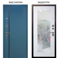 Стальная БЕРЛОГА XS / Рина Бирюза софт / Милли Роял вуд белый
